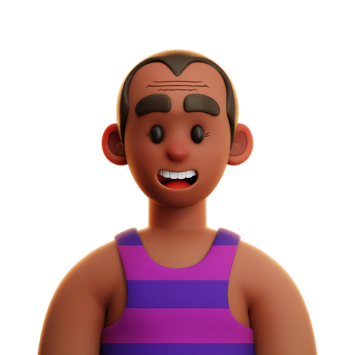 Man in pink shirt
